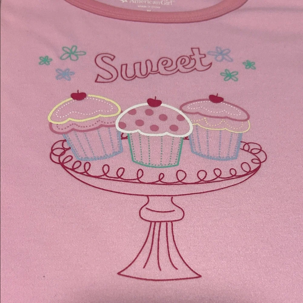 American Girl Pink Cupcake Pajama Set